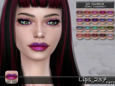 Lips_237 By Tatygagg Sims 4 CC