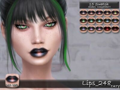 Lips_248 By Tatygagg Sims 4 CC