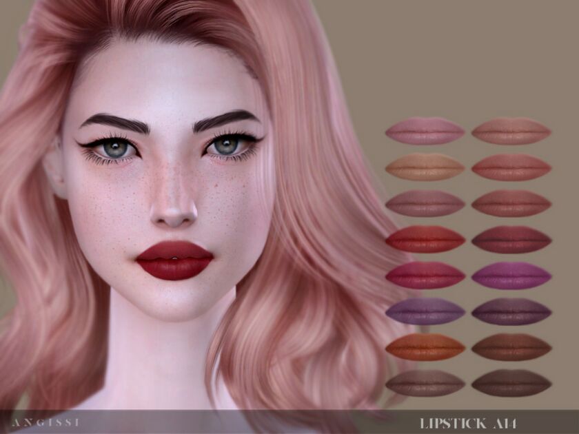 Lipstick-A14 By Angissi Sims 4 CC