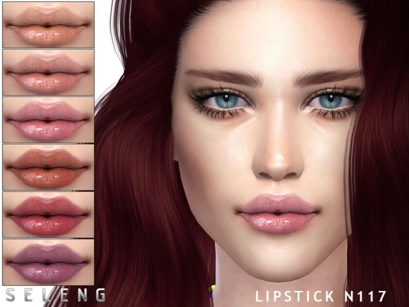 Lipstick N117 By Seleng Sims 4 CC