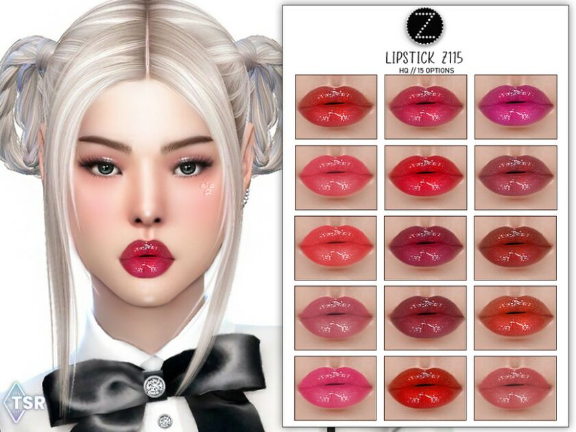 Lipstick Z115 By Zenx Sims 4 CC