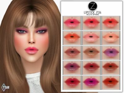 Lipstick Z136 By Zenx Sims 4 CC