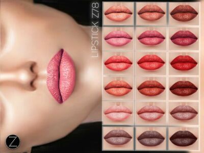 Lipstick Z78 By Zenx Sims 4 CC