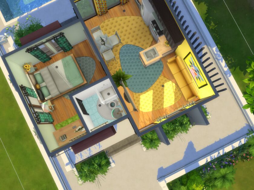 sims 4 cc little flower no cc by genkaiharetsu 2