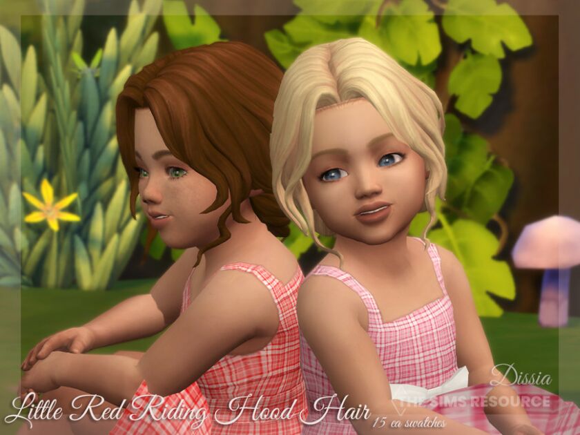 Little RED Riding Hood Hair By Dissia Sims 4 CC