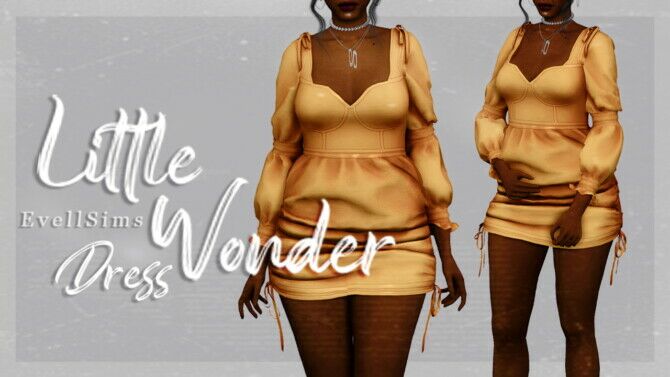 Little Wonder Dress Sims 4 CC