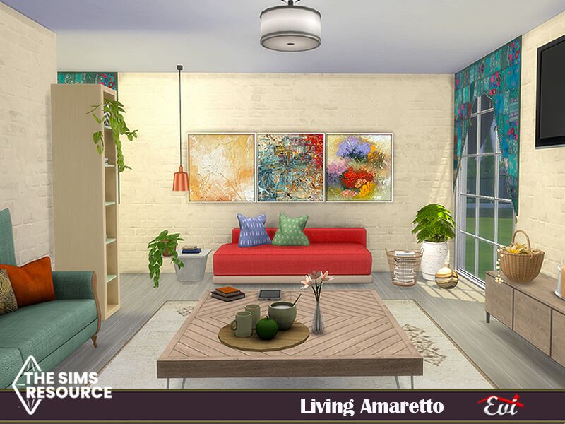 Living Amaretto Sims 4 CC