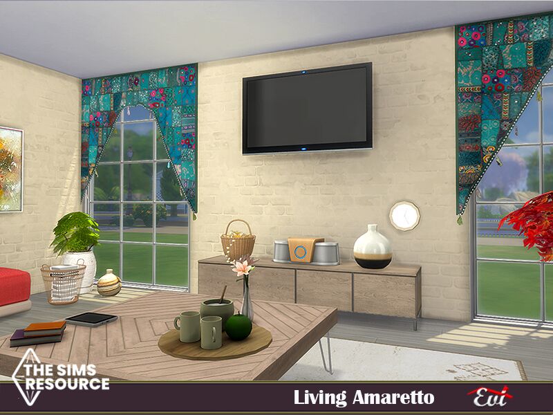 sims 4 cc living amaretto tsr only cc by evi 6