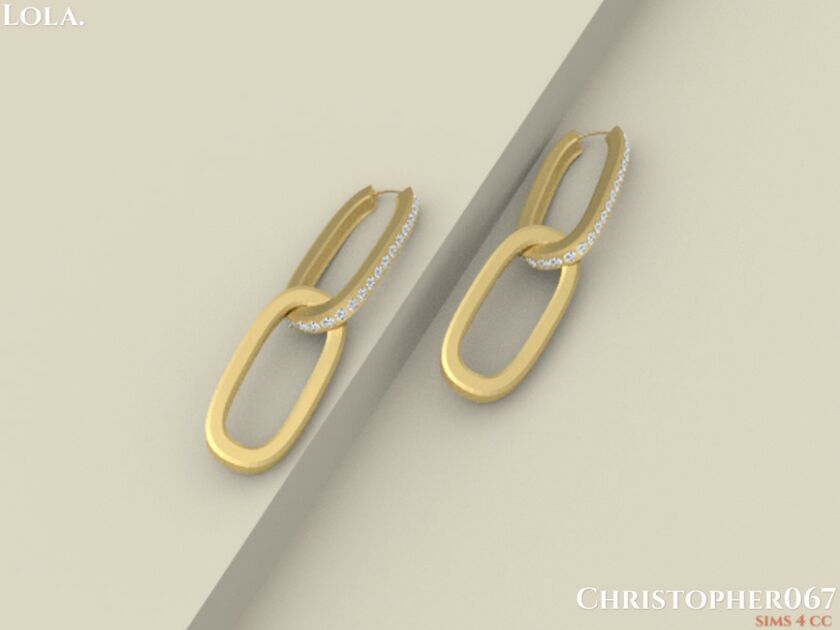 sims 4 cc lola earrings christopher067 by christopher067 3