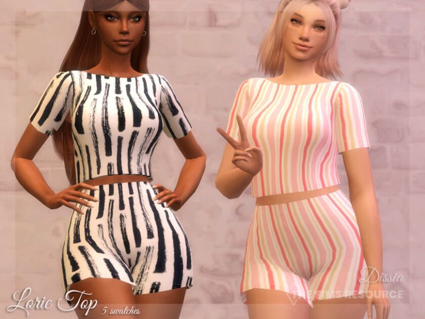 Lorie TOP By Dissia Sims 4 CC