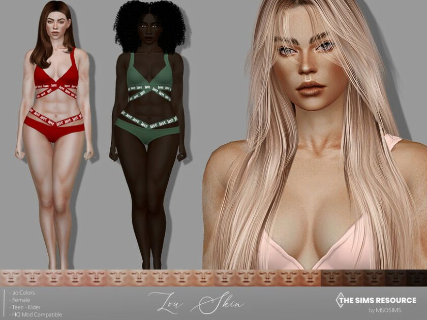 LOU Skin By Msqsims Sims 4 CC