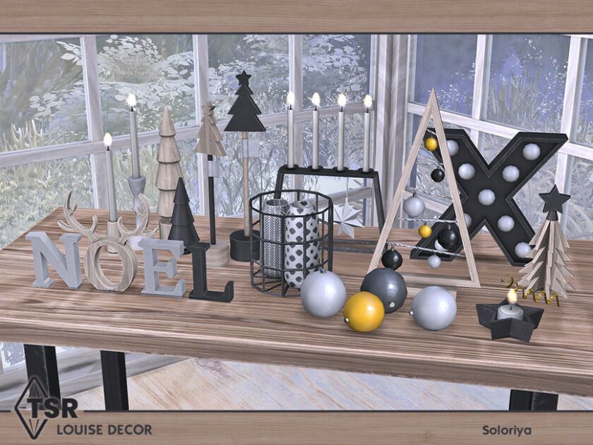 Louise Decor By Soloriya Sims 4 CC