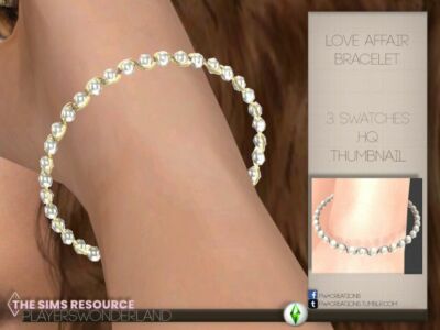 Love Affair Bracelet By Playerswonderland Sims 4 CC