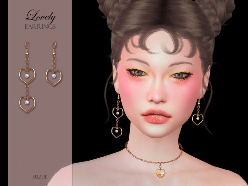 Lovely Earrings By Suzue Sims 4 CC