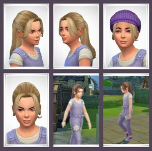 Lucia Kids Hair Sims 4 CC