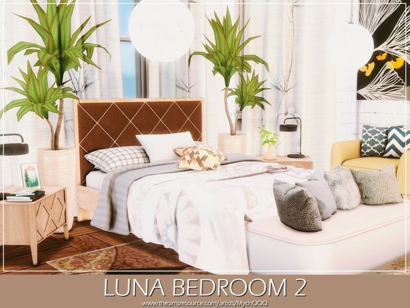 sims 4 cc luna bedroom 2 by mychqqq 3