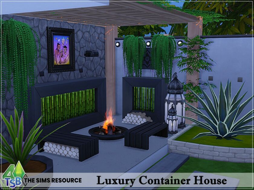 sims 4 cc luxury container house no cc by bozena 2