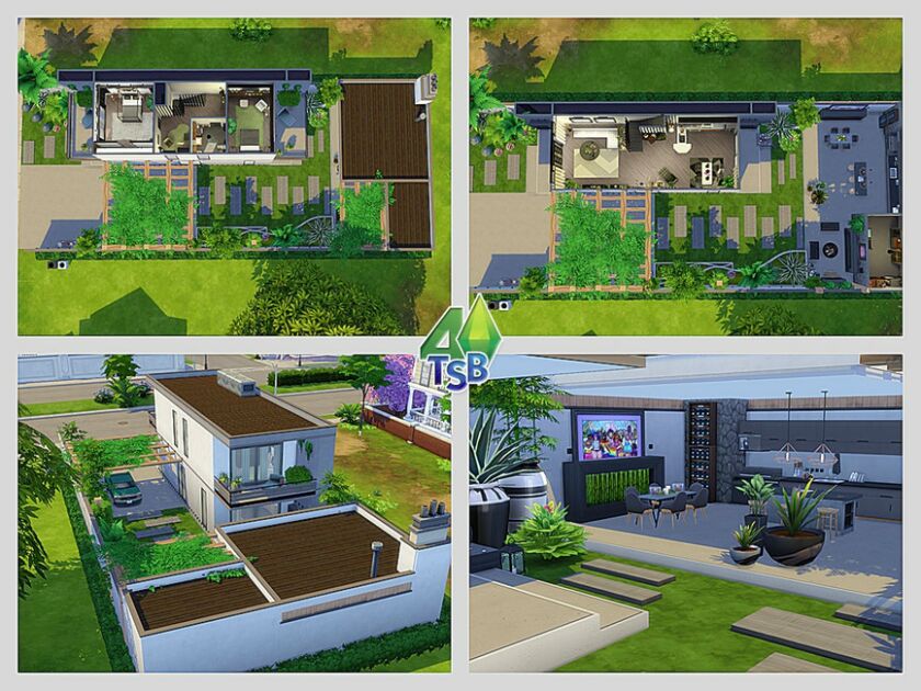 sims 4 cc luxury container house no cc by bozena 4