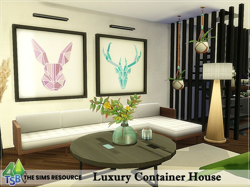 sims 4 cc luxury container house no cc by bozena 6