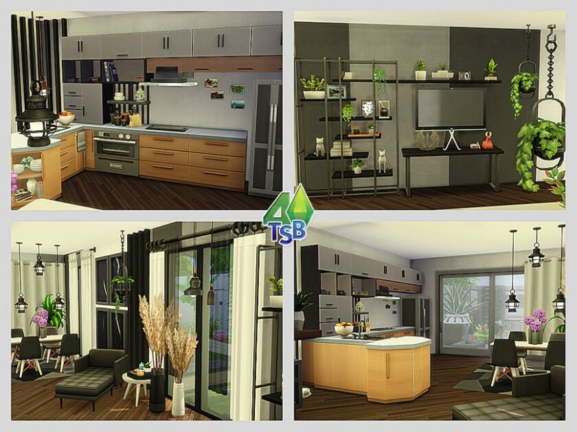 sims 4 cc luxury container house no cc by bozena 7