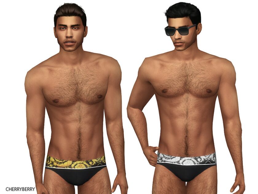 Luxury Mens Swimwear By Cherryberrysim Sims 4 CC