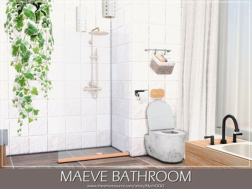 sims 4 cc maeve bathroom by mychqqq 4