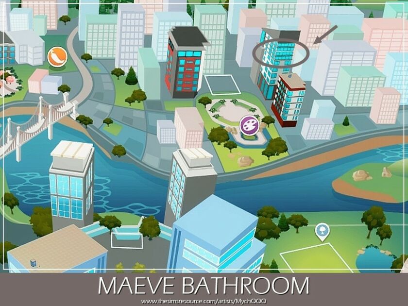 sims 4 cc maeve bathroom by mychqqq 6