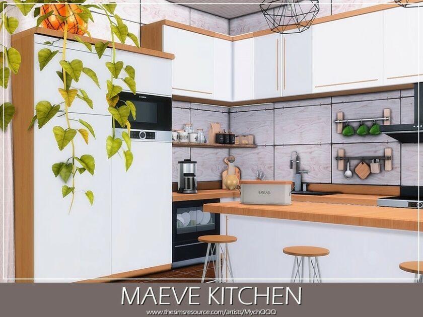 sims 4 cc maeve kitchen by mychqqq 4