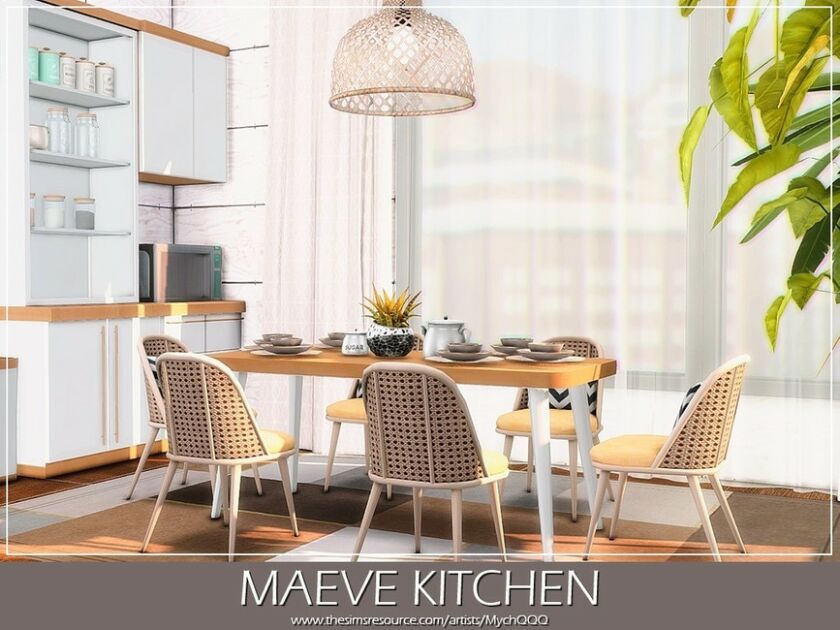 sims 4 cc maeve kitchen by mychqqq 6