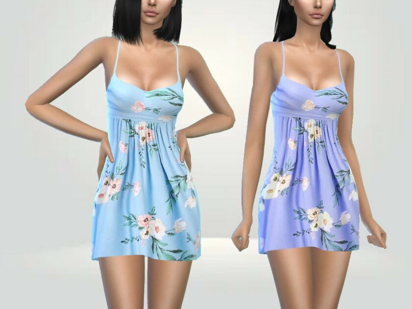 Mandy Summer Dress By Puresim Sims 4 CC