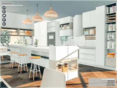 Mango Shades Kitchen By Moniamay72 Sims 4 CC