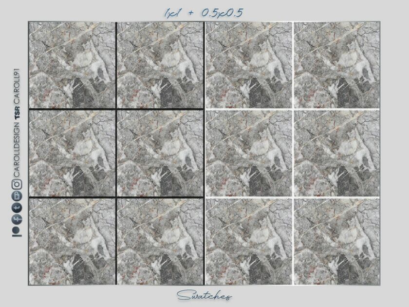 sims 4 cc marble tiles floor by caroll91 4