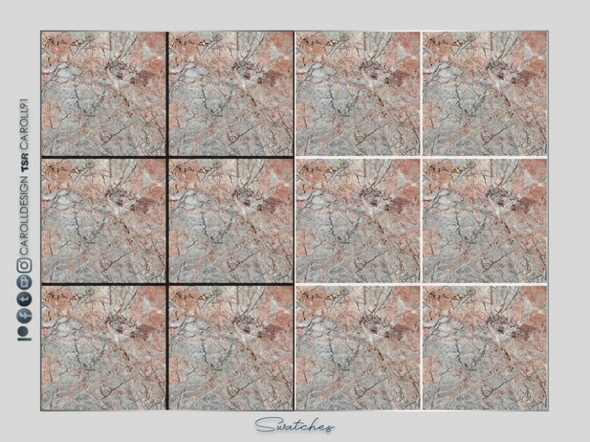 sims 4 cc marble tiles wall by caroll91 2