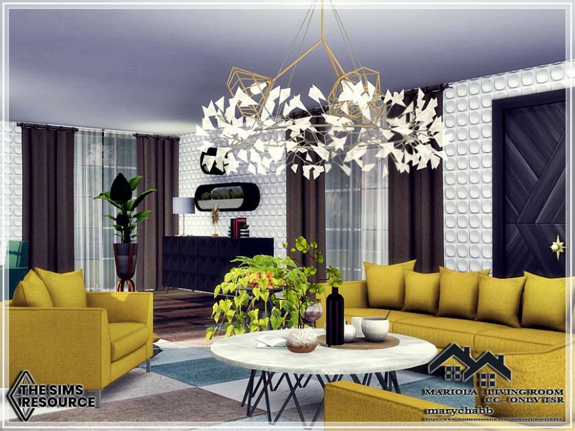 sims 4 cc mariola living room cc only tsr by marychabb 4