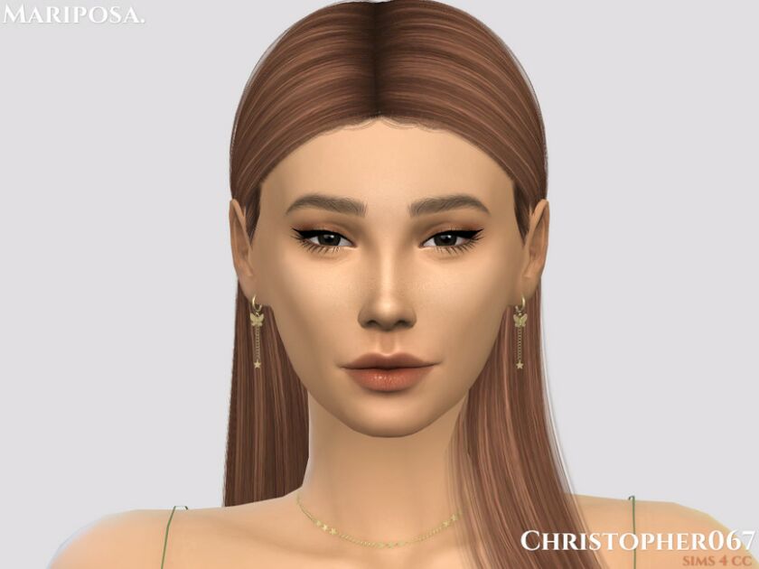 sims 4 cc mariposa earrings christopher067 by christopher067 2