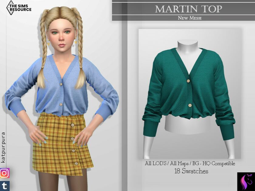 Martin TOP By Katpurpura Sims 4 CC