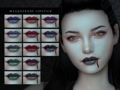 Masquerade Lipstick Sims 4 CC