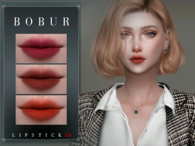 Matte Lipstick 124 By Bobur3 Sims 4 CC