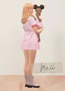 Meii Dress + TOT Version Sims 4 CC