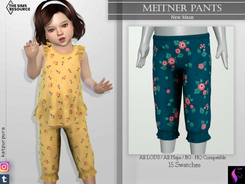 Meitner Pants By Katpurpura Sims 4 CC