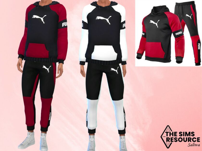 MEN Tracksuit Jogging Pants By Saliwa Sims 4 CC