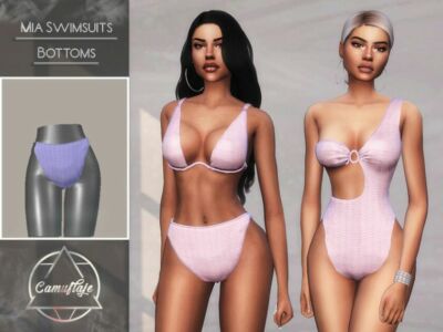 MIA Swimsuits – Bottoms By Camuflaje Sims 4 CC