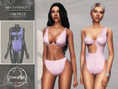 MIA Swimsuits – ONE Piece By Camuflaje Sims 4 CC