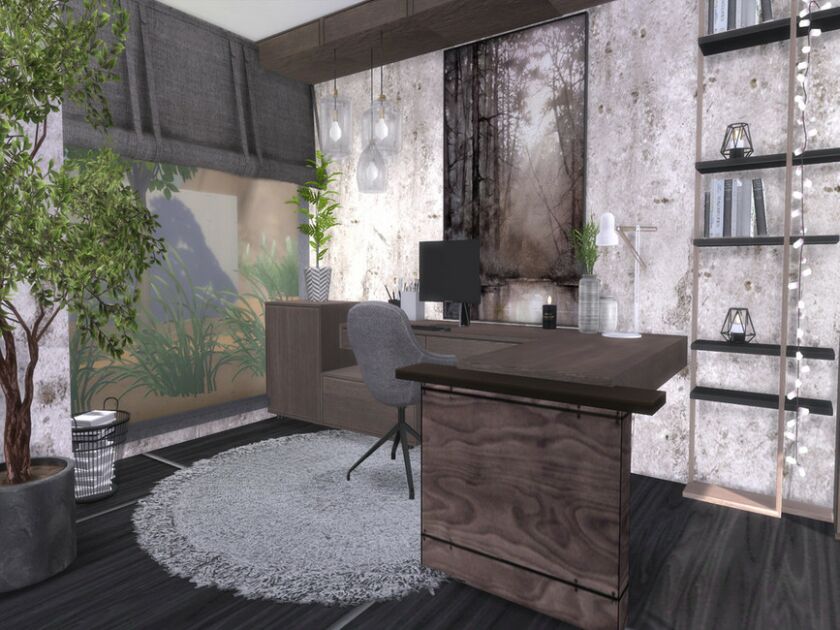 sims 4 cc milla office by suzz86 2