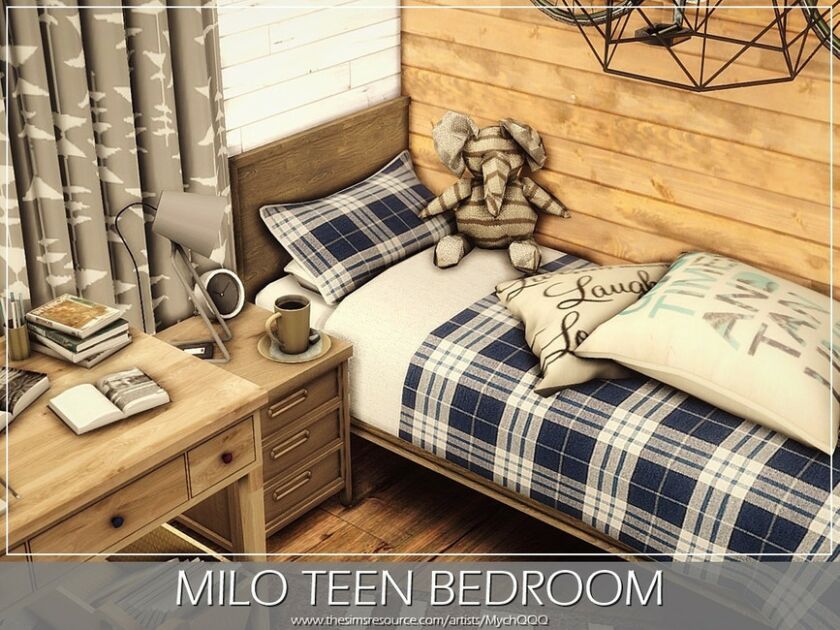 sims 4 cc milo teen bedroom by mychqqq 2