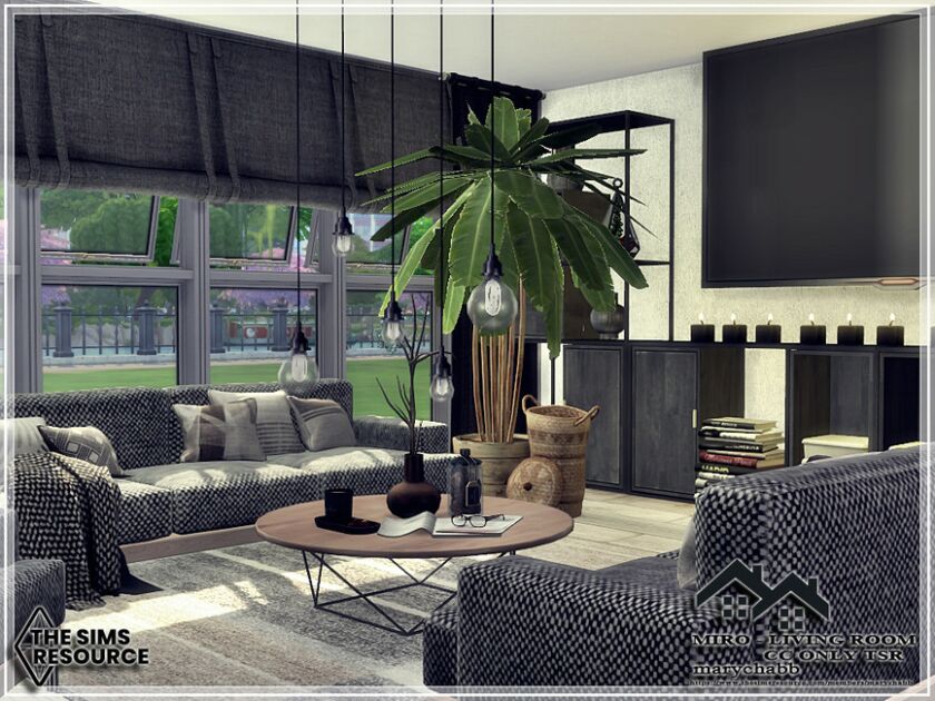 Miro – Living Room – CC Only Sims 4 CC