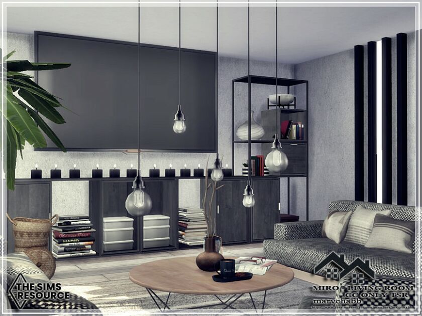 sims 4 cc miro living room cc only tsr by marychabb 4