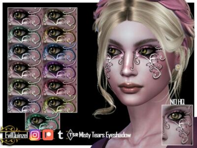 Misty Tears Eyeshadow By Evilquinzel Sims 4 CC