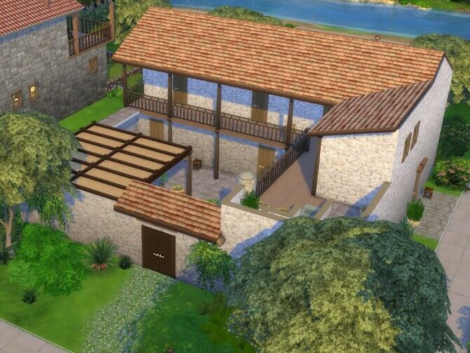 Mochlos House Sims 4 CC