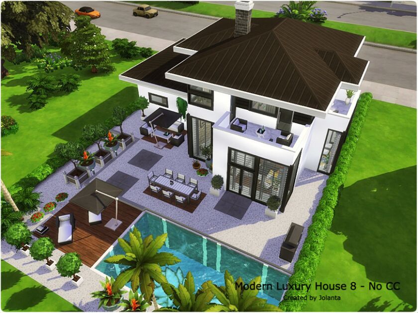 sims 4 cc modern luxury house 8 no cc by jolanta 2